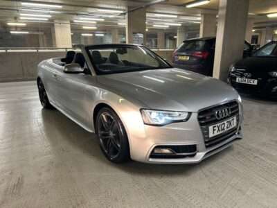 AUDI A5 S5 TFSI QUATTRO AUTO ENGINE SIZE 3.0 Litres FUEL PETROL BODY 2 DOOR CONVERTIBLE TRANSMISSION AUTOMATIC SEATS 4 COLOUR SILVER REG DATE 15/03/2012 83000 miles FX12 ZKT