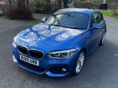 BMW MODEL 120D M SPORT ENGINE SIZE 2.0 Litres FUEL DIESEL BODY 3 DOOR HATCHBACK TRANSMISSION MANUAL SEATS 5 COLOUR BLUE REG DATE 16/10/2015 89050 Miles NU65 UWB