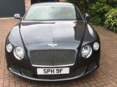 BENTLEY CONTINENTAL GT MDS AUTO ENGINE SIZE 6.0 Litres FUEL PETROL/ALCOHOL BODY 2 DOOR COUPE TRANSMISSION AUTOMATIC SEATS 4 COLOUR BLACK REG DATE 02/09/2011 25250 miles SPH 9F