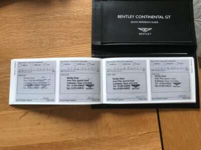 BENTLEY CONTINENTAL GT MDS AUTO ENGINE SIZE 6.0 Litres FUEL PETROL/ALCOHOL BODY 2 DOOR COUPE TRANSMISSION AUTOMATIC SEATS 4 COLOUR BLACK REG DATE 02/09/2011 25250 miles SPH 9F