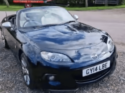 MAZDA MX-5 I RD-TER SPORT VENTURE ED ENGINE CC 1999 cc ENGINE SIZE 2.0 Litres FUEL PETROL BODY 2 DOOR CONVERTIBLE TRANSMISSION MANUAL SEATS 2 REG DATE 30/04/2014 47996 miles GY14 LBE