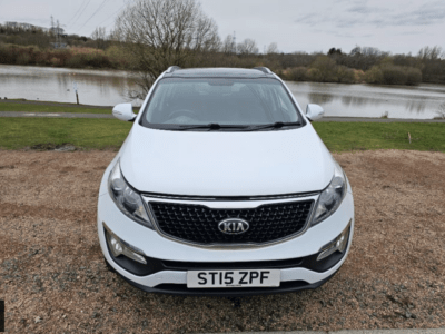 KIA SPORTAGE KX-2 CRDI ENGINE CC 1995 cc ENGINE SIZE 2.0 Litres FUEL DIESEL BODY 5 DOOR ESTATE TRANSMISSION MANUAL SEATS 5 COLOUR WHITE REG DATE 30/06/2015 94000 Miles ST15 ZPF