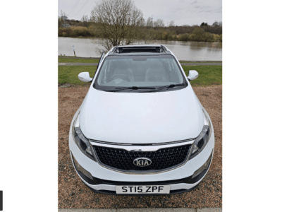 KIA SPORTAGE KX-2 CRDI ENGINE CC 1995 cc ENGINE SIZE 2.0 Litres FUEL DIESEL BODY 5 DOOR ESTATE TRANSMISSION MANUAL SEATS 5 COLOUR WHITE REG DATE 30/06/2015 94000 Miles ST15 ZPF