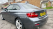 BMW 220D M SPORT 2 SERIES 2014  ENGINE SIZE 2.0 Litres FUEL DIESEL BODY 2 DOOR COUPE TRANSMISSION MANUAL SEATS 4 COLOUR GREY REG DATE 15/04/2014 95750 Miles R28 SJA