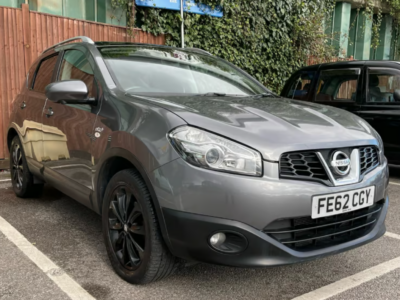 NISSAN QASHQAI N-TEC+ CVT ENGINE SIZE 1.6 Litres FUEL PETROL BODY 5 DOOR HATCHBACK TRANSMISSION CVT SEATS 5 COLOUR GREY REG DATE 26/10/2012 72350 Miles FE62CGY