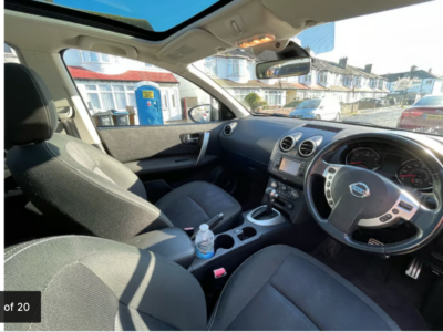 NISSAN QASHQAI N-TEC+ CVT ENGINE SIZE 1.6 Litres FUEL PETROL BODY 5 DOOR HATCHBACK TRANSMISSION CVT SEATS 5 COLOUR GREY REG DATE 26/10/2012 72350 Miles FE62CGY