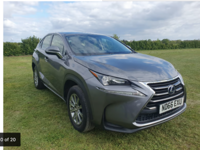 LEXUS MODEL NX 300H S 4X2 CVT ENGINE CC 2494 cc ENGINE SIZE 2.5 Litres FUEL PETROL/ELECTRIC BODY 5 DOOR ESTATE TRANSMISSION CVT SEATS 5 COLOUR GREY REG DATE 08/11/2016 99150 miles ND66 EXU