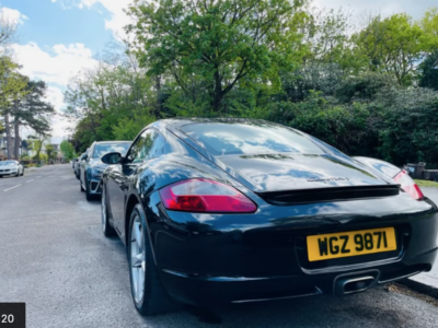 PORSCHE MODEL CAYMAN ENGINE CC 2687 cc ENGINE SIZE 2.7 Litres FUEL PETROL BODY 2 DOOR COUPE TRANSMISSION MANUAL SEATS 2 COLOUR BLACK REG DATE 31/01/2009 26950 Miles WGZ 9871