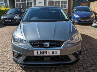 SEAT MODEL IBIZA FR TSI EVO ENGINE CC 1498 cc ENGINE SIZE1.5 Litres FUEL PETROL BODY 5 DOOR HATCH BACK TRANSMISSION MANUAL SEATS 5 COLOUR GREY REG DATE 25/04/2018  49,000 LM18 LWU