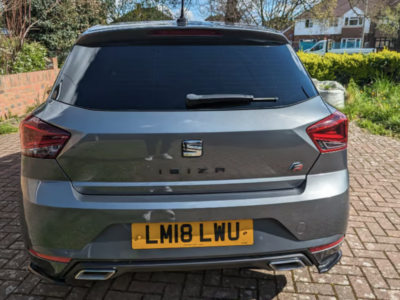 SEAT MODEL IBIZA FR TSI EVO ENGINE CC 1498 cc ENGINE SIZE1.5 Litres FUEL PETROL BODY 5 DOOR HATCH BACK TRANSMISSION MANUAL SEATS 5 COLOUR GREY REG DATE 25/04/2018  49,000 LM18 LWU