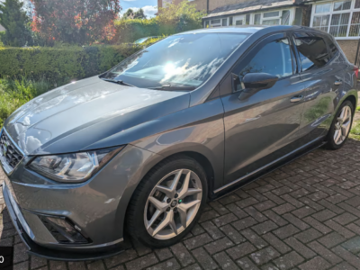 SEAT MODEL IBIZA FR TSI EVO ENGINE CC 1498 cc ENGINE SIZE1.5 Litres FUEL PETROL BODY 5 DOOR HATCH BACK TRANSMISSION MANUAL SEATS 5 COLOUR GREY REG DATE 25/04/2018  49,000 LM18 LWU