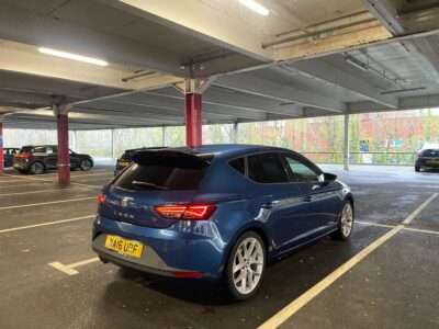 SEAT LEON FR TECHNOLOGY TSI S-A  ENGINE SIZE 1.8 Litres FUEL PETROL BODY 5 DOOR HATCHBACK TRANSMISSION SEMI AUTO SEATS 5 COLOUR BLUE REG DATE 30/03/2016  55,043 miles WA16 URF