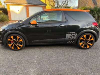 CITROEN MODEL DS3 RACING ENGINE SIZE 1.6 Litres FUEL PETROL BODY 3 DOOR HATCHBACK TRANSMISSION MANUAL SEATS 5 COLOUR BLACK REG DATE 30/03/2012 41,100 miles WV12 XAZ