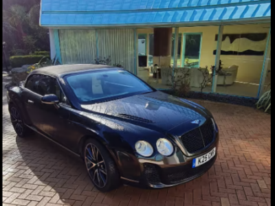 BENTLEY MODEL CONTINENTAL GTC AUTO ENGINE CC 5998 cc ENGINE SIZE 6.0 Litres FUEL PETROL BODY 2 DOOR CONVERTIBLE TRANSMISSION AUTOMATIC SEATS 4 COLOUR BLACK REG DATE 01/09/2007 82,00 miles K25 CMR