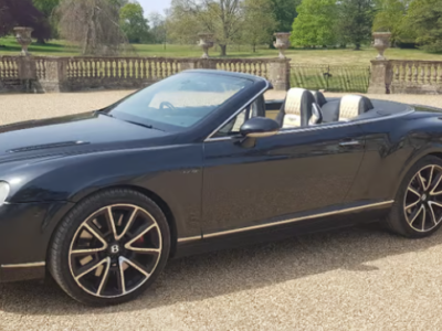 BENTLEY MODEL CONTINENTAL GTC AUTO ENGINE CC 5998 cc ENGINE SIZE 6.0 Litres FUEL PETROL BODY 2 DOOR CONVERTIBLE TRANSMISSION AUTOMATIC SEATS 4 COLOUR BLACK REG DATE 01/09/2007 82,00 miles K25 CMR