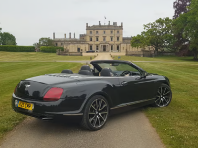 BENTLEY MODEL CONTINENTAL GTC AUTO ENGINE CC 5998 cc ENGINE SIZE 6.0 Litres FUEL PETROL BODY 2 DOOR CONVERTIBLE TRANSMISSION AUTOMATIC SEATS 4 COLOUR BLACK REG DATE 01/09/2007 82,00 miles K25 CMR