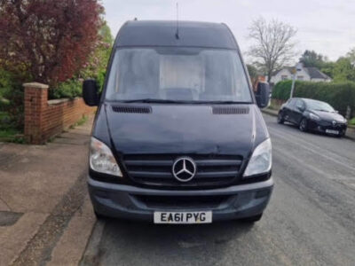 MERCEDES-BENZ SPRINTER 313 CDI ENGINE CC 2143 cc ENGINE SIZE 2.1 Litres FUEL DIESEL BODY PANEL VAN TRANSMISSION MANUAL SEATS 3 COLOUR YELLOW REG DATE 14/11/2011 202627 Miles EA61 PYG