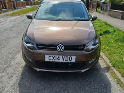 VOLKSWAGEN POLO MATCH EDITION ENGINE SIZE 1.2 Litres FUEL PETROL BODY 5 DOOR HATCHBACK TRANSMISSION MANUAL SEATS 5 COLOUR BROWN REG DATE 24/06/2014 90270 Miles CX14 VDO