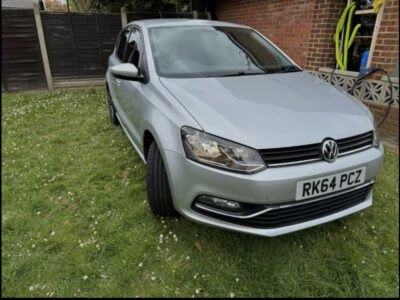 VOLKSWAGEN POLO SE TSI ENGINE SIZE 1.2 Litres FUEL PETROL BODY 5 DOOR HATCHBACK TRANSMISSION MANUAL SEATS 5 COLOUR SILVER REG DATE 03/11/2014 93000 Miles RK64 PCZ