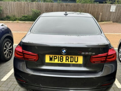 BMW 330E SE AUTO ENGINE SIZE 2.0 Litres FUEL PETROL/ELECTRIC BODY 4 DOOR SALOON TRANSMISSION AUTOMATIC SEATS 5 COLOUR GREY REG DATE 30/08/2018 57930 Miles WP18 RDU