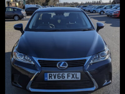 LEXUS CT 200H S CVT ENGINE SIZE 1.8 Litres FUEL PETROL/ELECTRIC BODY 5 DOOR HATCHBACK TRANSMISSION CVT SEATS 5 COLOUR BLUE REG DATE 19/09/2016 52000 Miles RV66 FXL