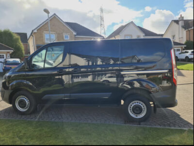 FORD TRANSIT CUSTOM 310 TDCI  ENGINE SIZE 2.0 Litres FUEL DIESEL BODY VAN – SIDE WINDOWS TRANSMISSION MANUAL SEATS 9 COLOUR BLACK REG DATE 13/02/2018 12200 Miles CH17 LUH