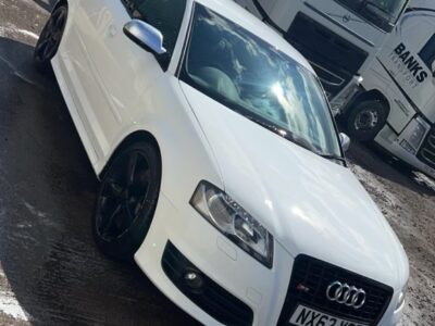 AUDI MODEL S3 S LINE BLACK EDIT TFSI QUAT ENGINE SIZE 2.0 Litres FUEL PETROL BODY 5 DOOR HATCHBACK TRANSMISSION MANUAL SEATS 5 COLOUR WHITE REG DATE 06/09/2012 MILEAGE: 87000 NX62 YOC