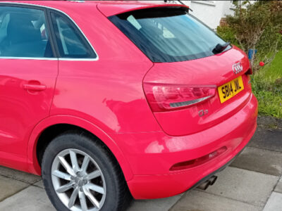 AUDI Q3 SE TFSI ENGINE SIZE 1.4 Litres FUEL PETROL BODY 5 DOOR ESTATE TRANSMISSION MANUAL SEATS5 COLOUR RED REG DATE 22/05/2014 74320 Miles SB14 JWL