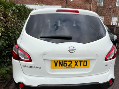 NISSAN QASHQAI +2 N-TEC+ DCI 4X4 AUTO ENGINE SIZE 2.0 Litres FUEL DIESEL BODY 5 DOOR HATCHBACK TRANSMISSION AUTOMATIC SEATS 7 COLOUR WHITE REG DATE 19/11/2012 62500 Miles VN62XTO