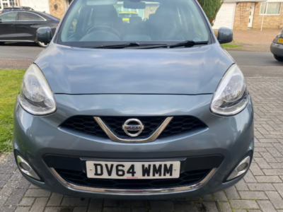 NISSAN MICRA ACENTA ENGINE SIZE 1.2 Litres FUEL PETROL BODY 5 DOOR HATCHBACK TRANSMISSION MANUAL SEATS 5 COLOUR GREY REG DATE 29/10/2014 33740 Miles DV64WMM