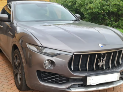 MASERATI LEVANTE D V6 AUTO ENGINE SIZE 3.0 Litres FUEL DIESEL BODY 5 DOOR ESTATE TRANSMISSION AUTOMATIC SEATS 5 COLOUR GREY REG DATE 24/03/2017 59800 Miles SR16RAJ/BG17 YBR