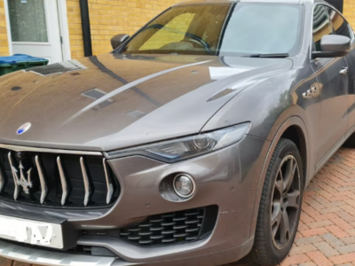 MASERATI LEVANTE D V6 AUTO ENGINE SIZE 3.0 Litres FUEL DIESEL BODY 5 DOOR ESTATE TRANSMISSION AUTOMATIC SEATS 5 COLOUR GREY REG DATE 24/03/2017 59800 Miles SR16RAJ/BG17 YBR