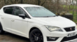 SEAT LEON FR TECHNOLOGY TDI S-A ENGINE SIZE 2.0 Litres FUEL DIESEL BODY 5 DOOR HATCHBACK TRANSMISSION SEMI AUTO SEATS 5 COLOUR WHITE REG DATE 30/09/2013 118000 Miles AF63 DZC