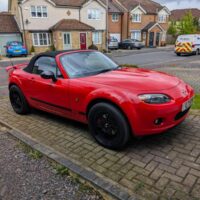 MAZDA MX-5 SPORT ENGINE SIZE 2.0 Litres FUEL PETROL BODY 2 DOOR CONVERTIBLE TRANSMISSION MANUAL SEATS 2 COLOUR RED REG DATE 19/06/2006 27950 Miles L7EPB/KC06HYF