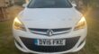 VAUXHALL MODEL ASTRA SRI  ENGINE SIZE 1.4 Litres FUEL PETROL BODY 5 DOOR HATCHBACK TRANSMISSION MANUAL SEATS 5 COLOUR WHITE REG DATE 31/03/2015 Mileage: 37400