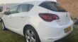 VAUXHALL MODEL ASTRA SRI  ENGINE SIZE 1.4 Litres FUEL PETROL BODY 5 DOOR HATCHBACK TRANSMISSION MANUAL SEATS 5 COLOUR WHITE REG DATE 31/03/2015 Mileage: 37400