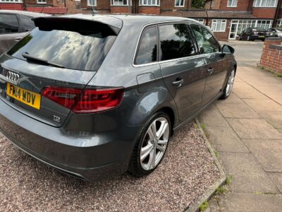 AUDI MODEL A3 S LINE TDI QUATTRO S-A ENGINE SIZE 2.0 Litres FUEL DIESEL BODY5 DOOR HATCHBACK TRANSMISSION SEMI AUTO SEATS 5 COLOUR GREY REG DATE 26/08/2014 Mileage: 123645 FM14 WDV