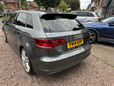 AUDI MODEL A3 S LINE TDI QUATTRO S-A ENGINE SIZE 2.0 Litres FUEL DIESEL BODY5 DOOR HATCHBACK TRANSMISSION SEMI AUTO SEATS 5 COLOUR GREY REG DATE 26/08/2014 Mileage: 123645 FM14 WDV