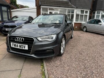 AUDI MODEL A3 S LINE TDI QUATTRO S-A ENGINE SIZE 2.0 Litres FUEL DIESEL BODY5 DOOR HATCHBACK TRANSMISSION SEMI AUTO SEATS 5 COLOUR GREY REG DATE 26/08/2014 Mileage: 123645 FM14 WDV