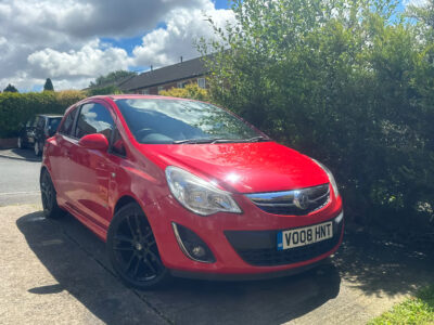 VAUXHALL CORSA SXI Engine Size 1.2 Litres Fuel PETROL Body 3 DOOR HATCHBACK Transmission MANUAL Seats 5 Colour RED Reg Date 01/03/2008 Mileage: 110459 Reg VO08HNT