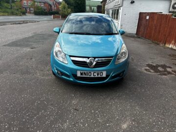 VAUXHALL CORSA SE Engine Size 1.2 Litres Fuel PETROL Body 3 DOOR HATCHBACK Transmission MANUAL Seats 5 Colour BLUE Reg Date 30/03/2010 Mileage: 85874 Reg WN10CVO