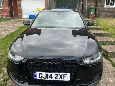 AUDI MODELA 4 S LINE TDI ENGINE SIZE 2.0 Litres FUEL DIESEL BODY 5 DOOR ESTATE TRANSMISSION MANUAL SEATS 5 COLOUR BLACK REG DATE 18/03/2014  Mileage: 101000GJ14 ZXF