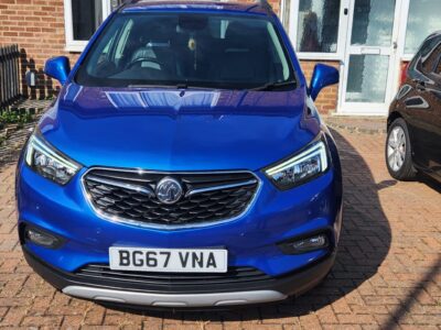 VAUXHALL MODEL MOKKA X ELITE NAV TURBO AUTO ENGINE SIZE 1.4 Litres FUEL PETROL BODY 5 DOOR HATCHBACK TRANSMISSION AUTOMATIC SEATS 5 COLOUR BLUE REG DATE 17/10/2017 Mileage: 33694 BG67VNA