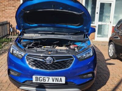 VAUXHALL MODEL MOKKA X ELITE NAV TURBO AUTO ENGINE SIZE 1.4 Litres FUEL PETROL BODY 5 DOOR HATCHBACK TRANSMISSION AUTOMATIC SEATS 5 COLOUR BLUE REG DATE 17/10/2017 Mileage: 33694 BG67VNA