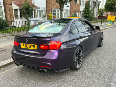 BMW 320I M SPORT AUTO Engine Size 2.0 Litres Fuel PETROL Body 4 DOOR SALOON Transmission AUTOMATIC Seats 5 Colour PURPLE Reg Date 31/03/2013 Mileage: 83000 Reg SA13BYM