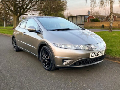 HONDA MODEL CIVIC S I-DSI ENGINE  ENGINE SIZE 1.4 Litres FUEL PETROL BODY 5 DOOR HATCHBACK TRANSMISSION MANUAL SEATS 5 COLOUR GREY REG DATE 30/08/2006 Mileage: 100500