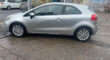 KIA MODEL RIO 1 AIR ENGINE SIZE1.2 Litres FUEL PETROL BODY 3 DOOR HATCHBACK TRANSMISSION MANUAL SEATS 5 COLOUR SILVER REG DATE 28/03/2012 Mileage: 72000