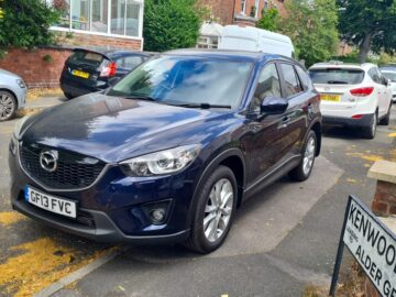 MAZDA MODEL CX-5 SPORT NAV D 4X4 ENGINE SIZE 2.2 Litres FUEL DIESEL BODY 5 DOOR ESTATE TRANSMISSION MANUAL SEATS 5 COLOUR BLUE REG DATE 03/06/2013 Mileage: 102104