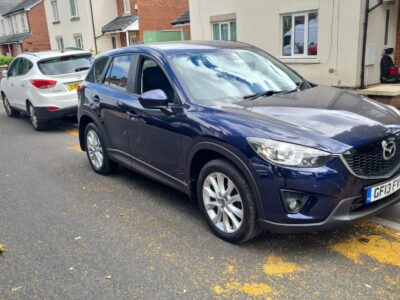 MAZDA MODEL CX-5 SPORT NAV D 4X4 ENGINE SIZE 2.2 Litres FUEL DIESEL BODY 5 DOOR ESTATE TRANSMISSION MANUAL SEATS 5 COLOUR BLUE REG DATE 03/06/2013 Mileage: 102104