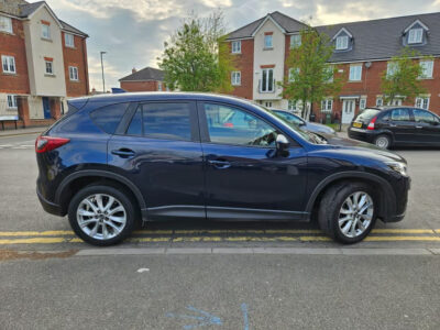 MAZDA MODEL CX-5 SPORT NAV D 4X4 ENGINE SIZE 2.2 Litres FUEL DIESEL BODY 5 DOOR ESTATE TRANSMISSION MANUAL SEATS 5 COLOUR BLUE REG DATE 03/06/2013 Mileage: 102104